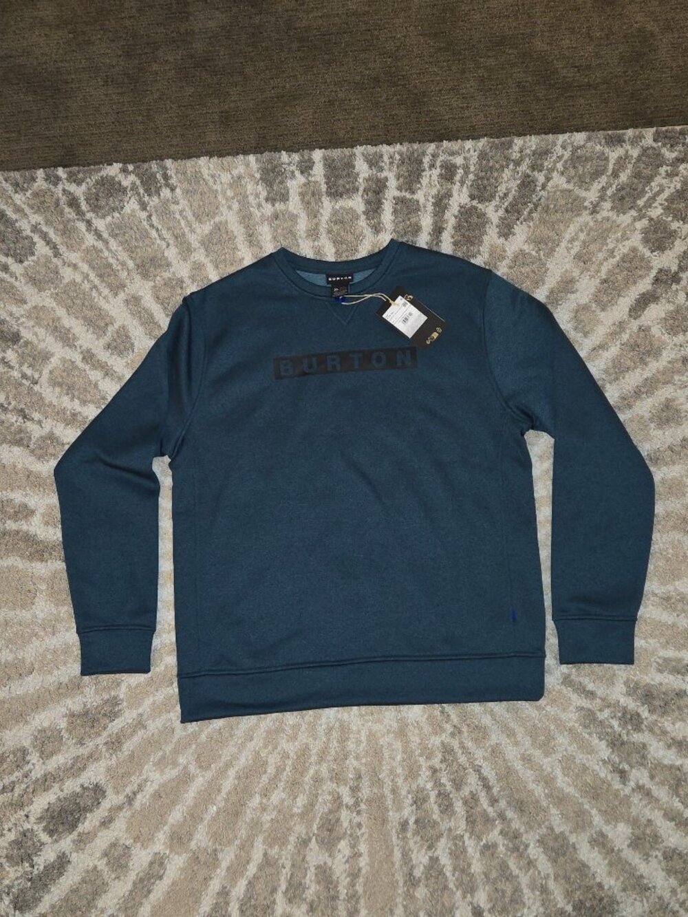 Burton NWT Oak Crew Sweatshirt Emerald Green Heather Size XL